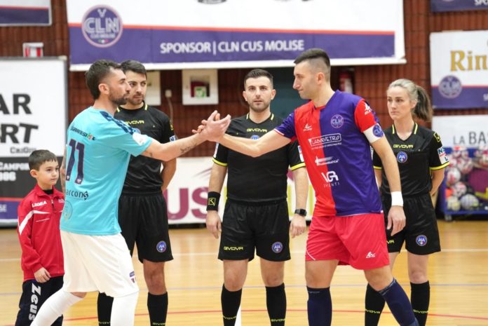Futsal, A2 èlite, Cln Cus Molise, contro il Taranto un punto conquistato con il cuore