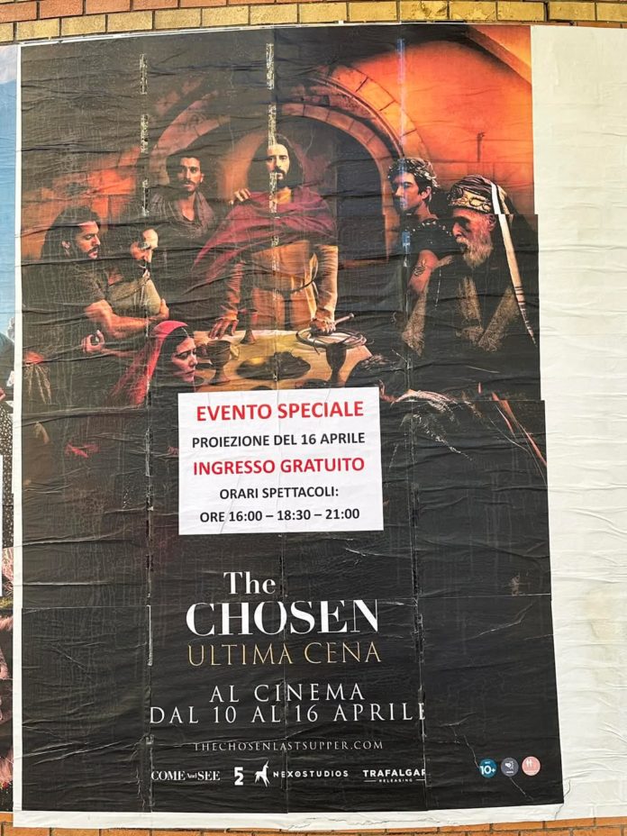Al Cinema Oddo la proiezione gratuita di “The Choosen” – “L’ultima cena”