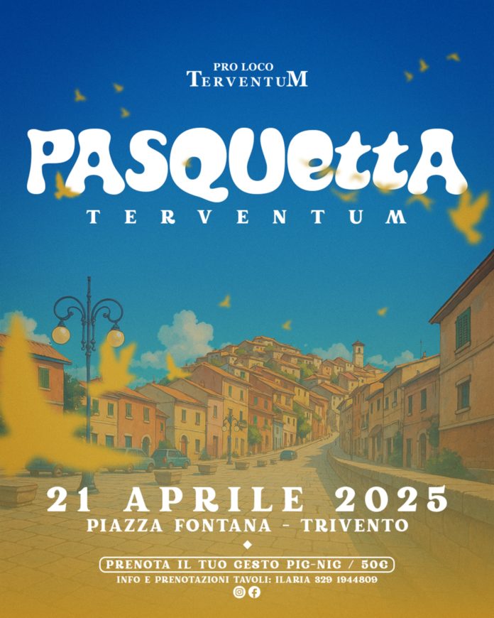 Festività pasquali e programmi ricreativi, la Pro loco trignina ripropone la “Pasquetta Terventum”