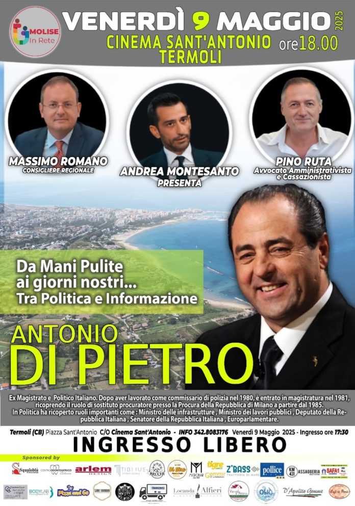 Termoli: “da mani pulite ai giorni nostri”. Convegno al cinema Sant’Antonio