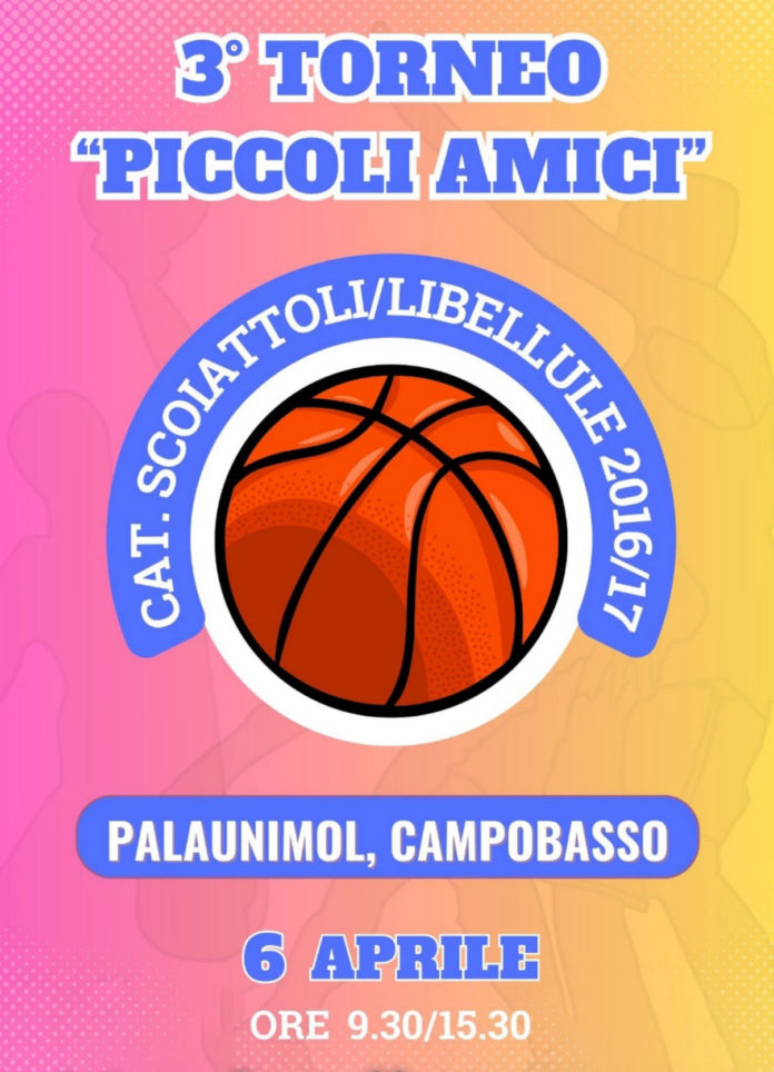 MiniBasket, Torneo Piccoli Amici, terza edizione in rampa di lancio. Domenica appuntamento al Cus Molise a partire dalle 9,30