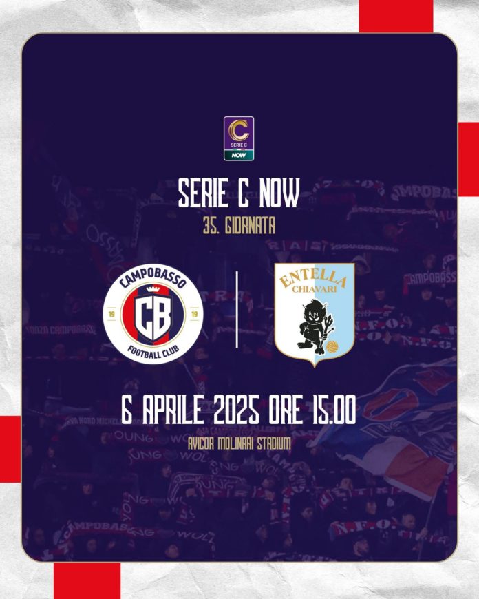 Calcio, Serie C, Campobasso – Virtus Entella, lupi chiamati all’impresa. Le ultime sulla formazione dei rossoblù