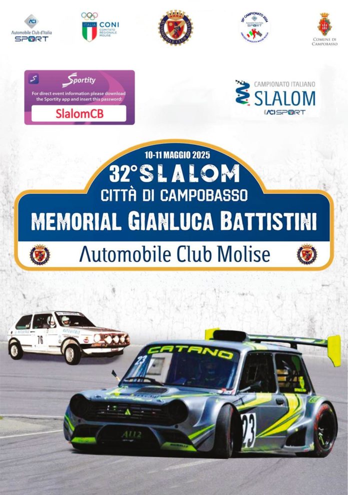 Motori: Slalom Città di Campobasso Memorial Gianluca Battistini, fervono i preparativi per la trentaduesima edizioneÂ