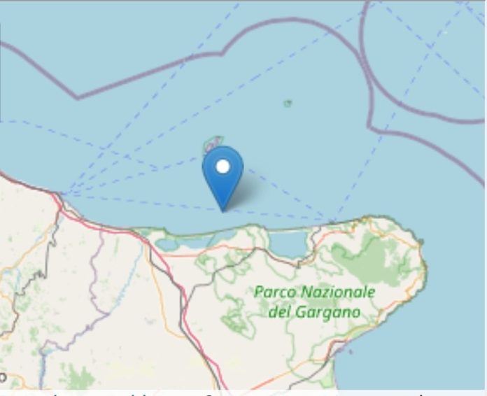 La terra torna a tremare al Largo della Costa Garganica