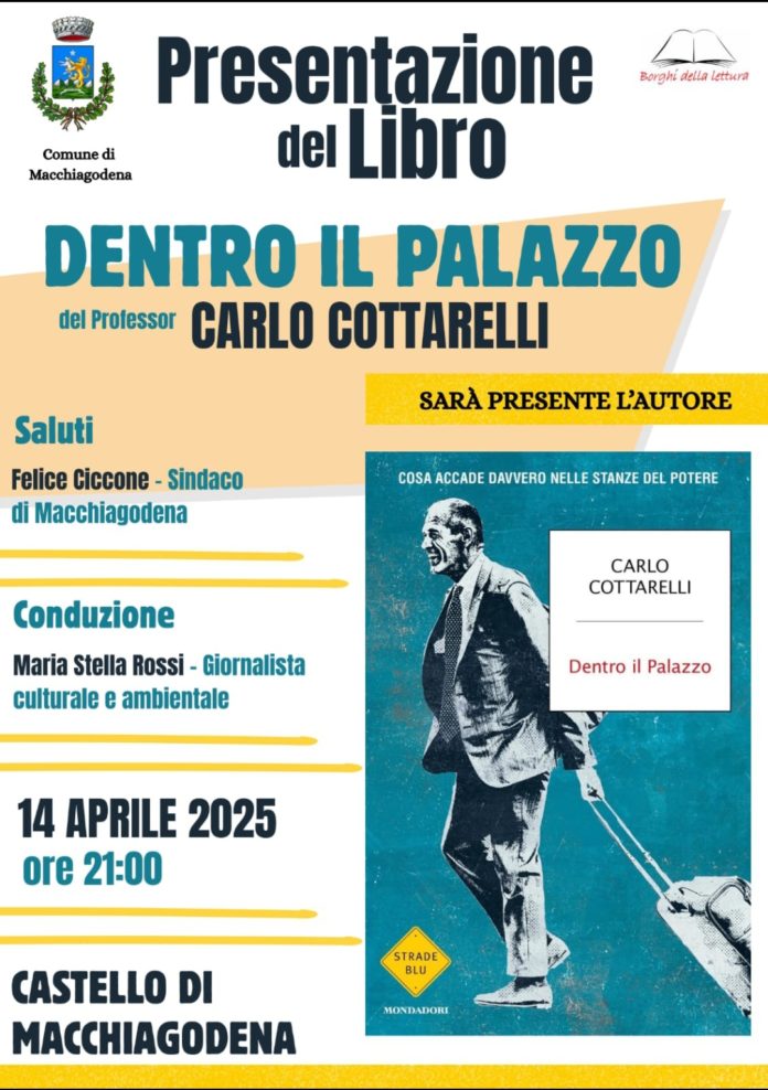 Carlo Cottarelli a Macchiagodena per presentare il suo libro “Dentro il Palazzo. Cosa accade davvero nelle stanze del potere” CARLO COTTARELLI MACCHIAGODENA