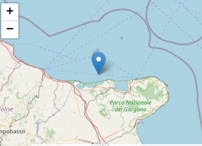 Nuova scossa di terremoto in mare, avvertita anche sulla costa molisana