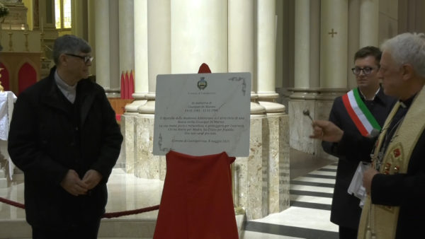 Mafia, a Castelpetroso una lapide per ricordare Giuseppe Di Matteo