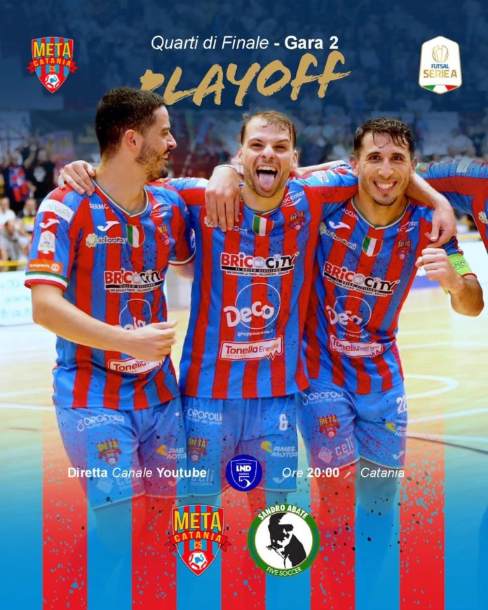 Futsal, da questa sera le gare di ritorno dei quarti di finale per poule Scudetto. Meta Catania costretta al successo