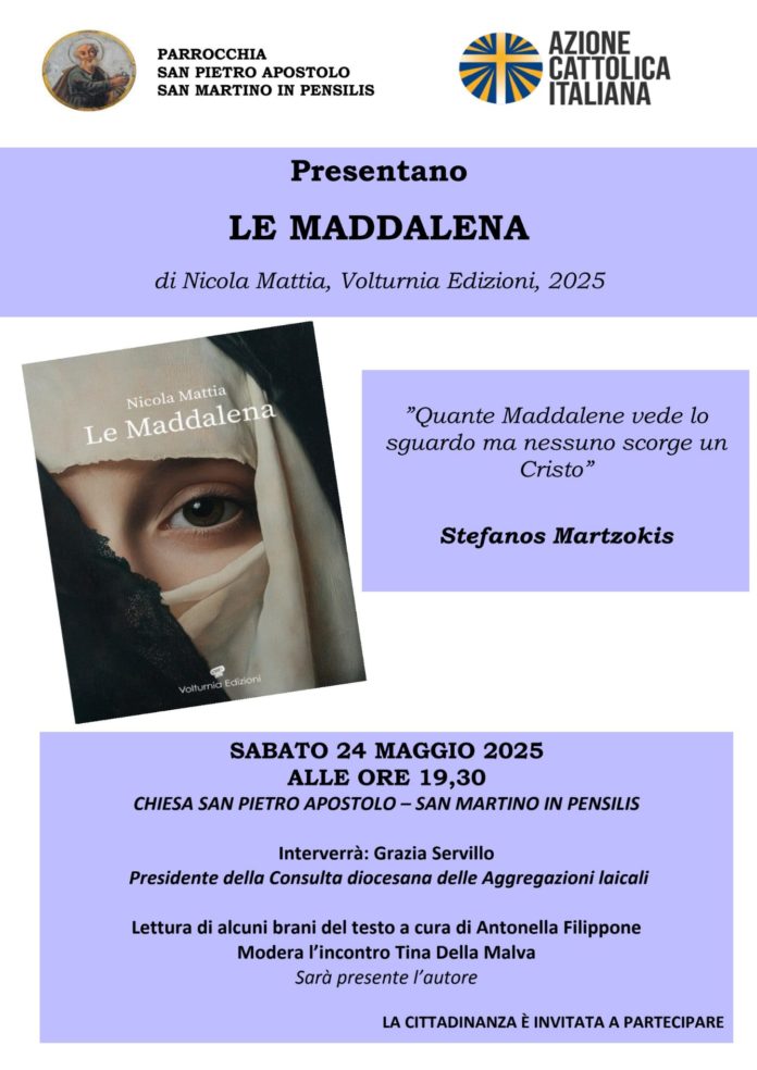 Le Maddalena: presentazione del libro di don Nicola Mattia a San Martino in Pensilis