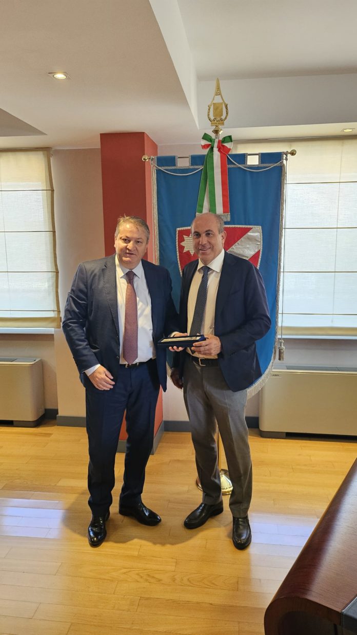 Roberti riceve il nuovo rettore Vanoli: “Intensificare il diaologo con l’Università”