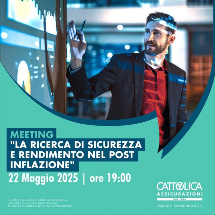 Assicurazioni, incontro il 22 maggio a Campobasso sulla ricerca di sicurezza e rendimento nel post inflazione