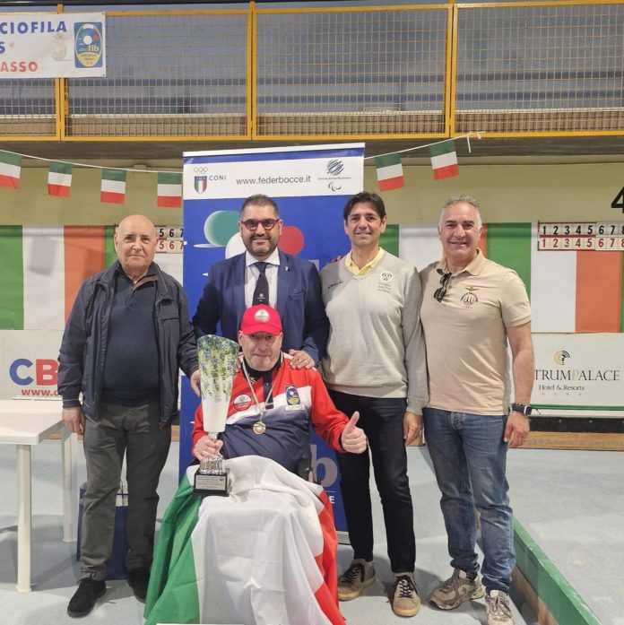 Bocce, Piacente vince la gara nazionale “Bocciamo l’indifferenza”. Altra affermazione per il numero uno del ranking nazionale di bocce paralimpiche
