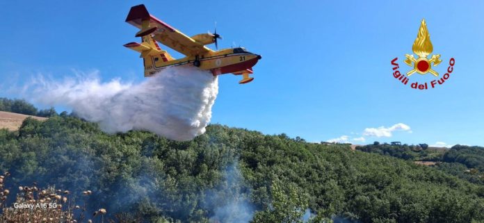 Ripalimosani, vasto incendio in contrada Covatta