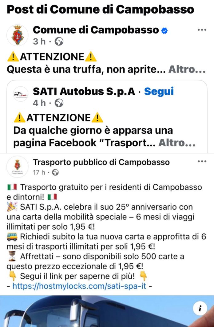 Truffa sul web per autobus a prezzi stracciati, Comune lancia l’allarme