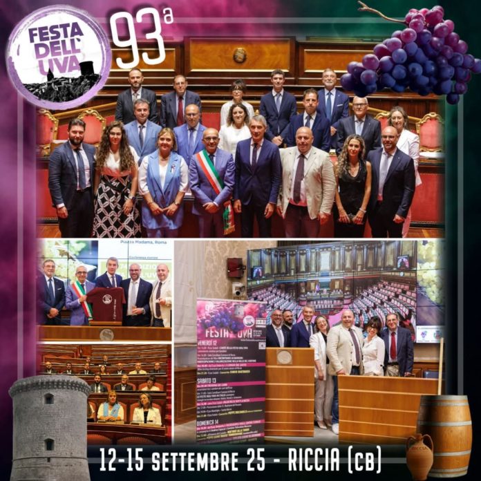 La “Festa dell’uva di Riccia” in bella mostra nella Capitale