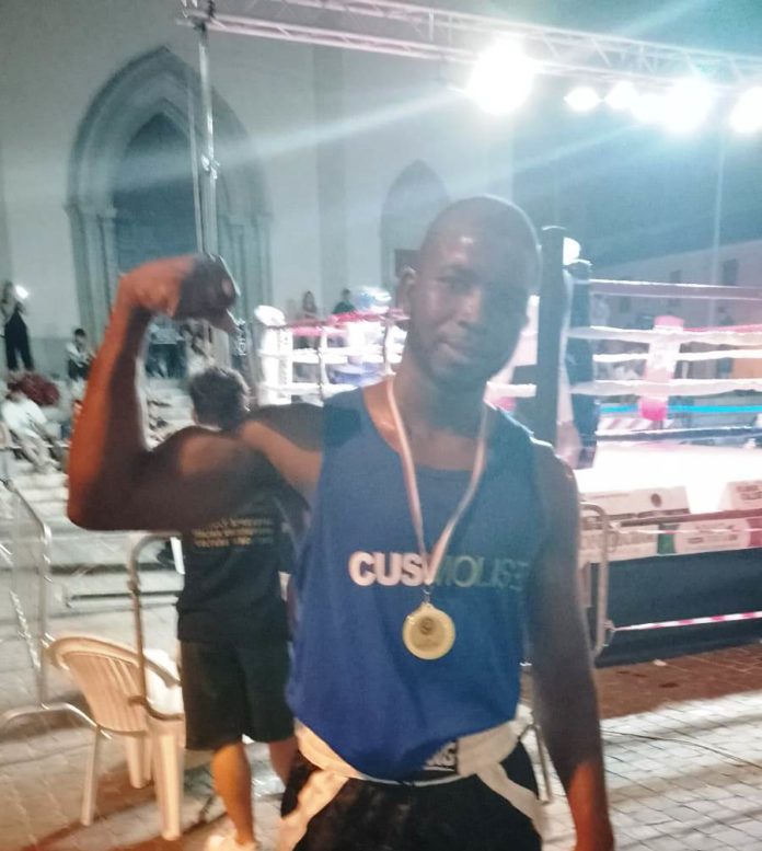 Boxe sotto la stelle, a Castelliri (FR) in vetrina Bourama Sangare del Cus Molise