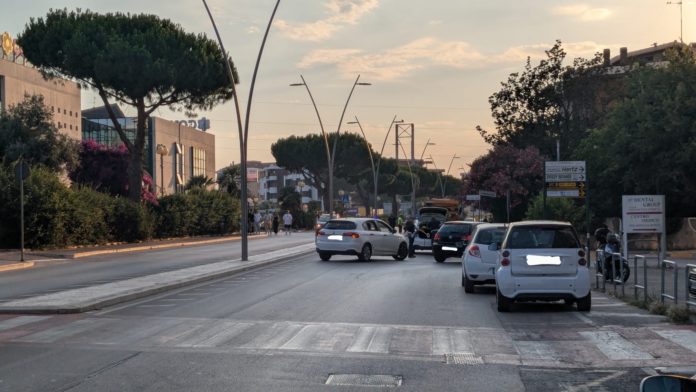 Termoli: incidente tra auto e moto in via Martiri della Resistenza