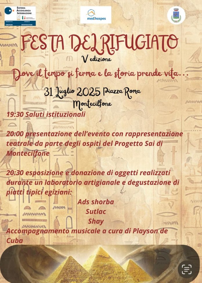 A Montecilfone la quinta festa del Rifugiato