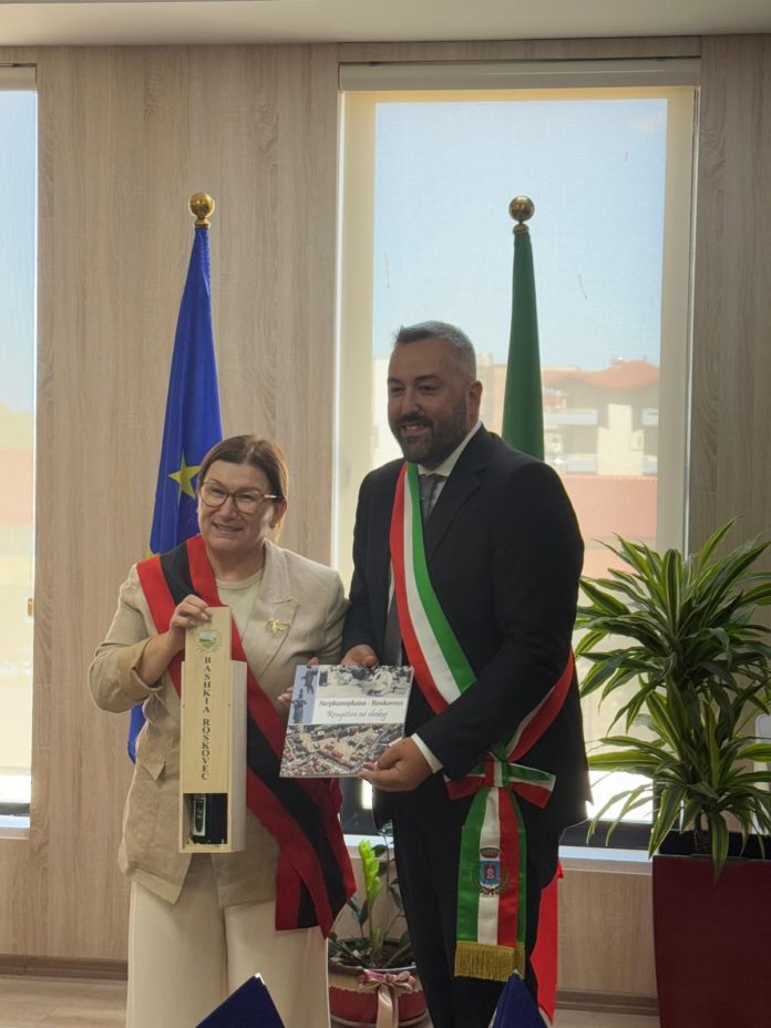 Roskovec: il sindaco di Ururi Emiliano Plescia in visita ufficiale