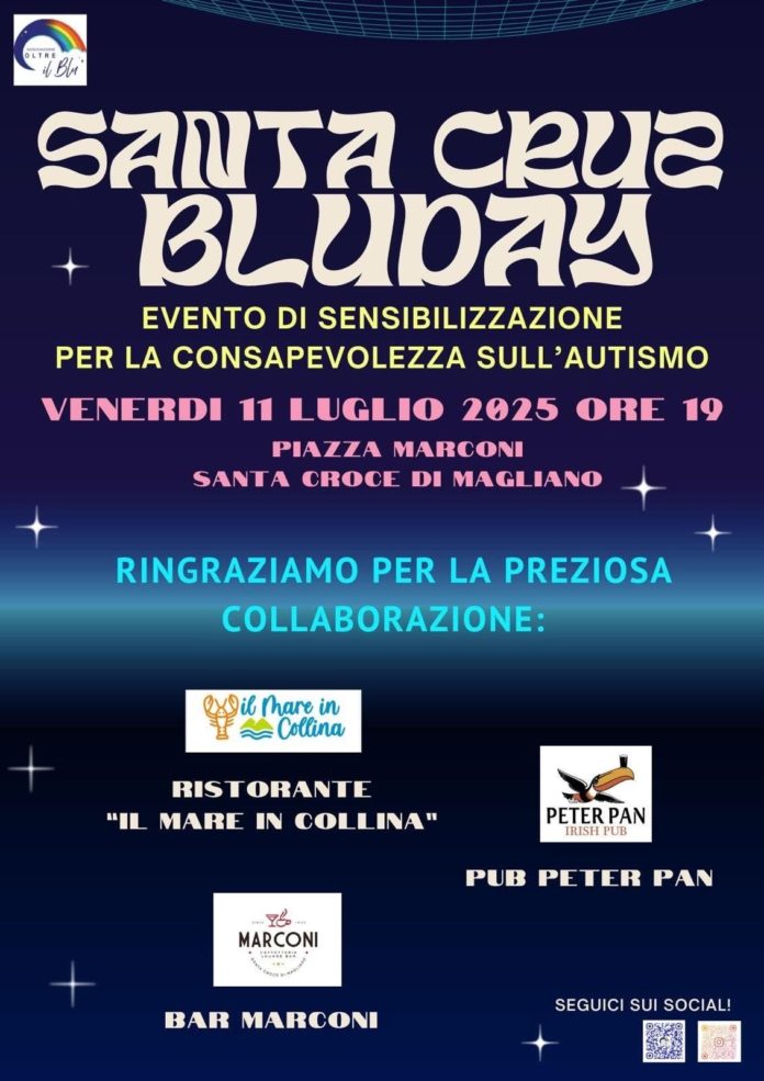 Santa Cruz Blu Day, in piazza a Santa Croce di Magliano evento sull’autismo