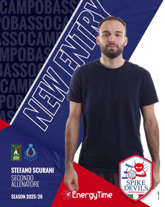 Volley, A3, EnergyTime Spike Devils, staff tecnico al completo per Bua. Stefano Scurani sarà l’assistente, Claudio Pagano lo scoutman
