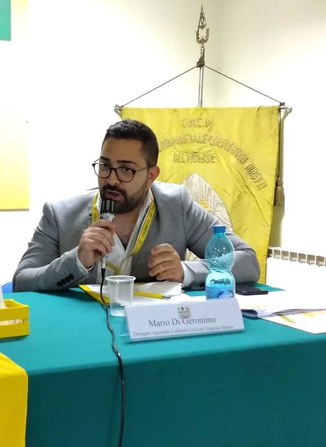Coldiretti Molise: Mario Di Geronimo eletto vicepresidente consorzio agrario del centro sud