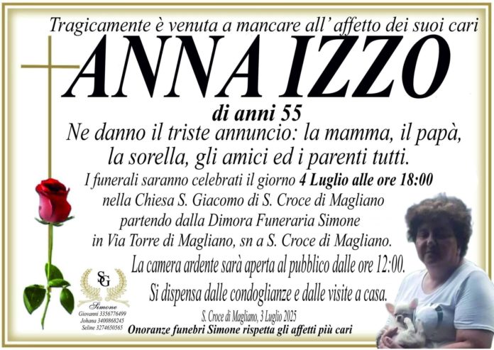 Schianto sulla piana di Larino, a Santa Croce l’ultimo saluto ad Anna Izzo