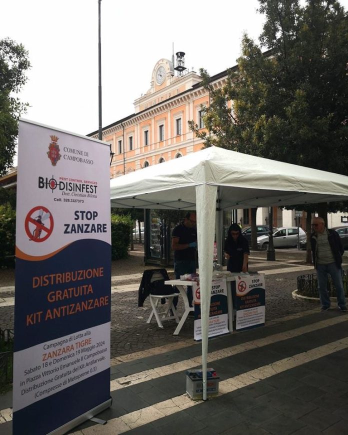 Zanzare, al via la campagna di prevenzione del Comune a Campobasso