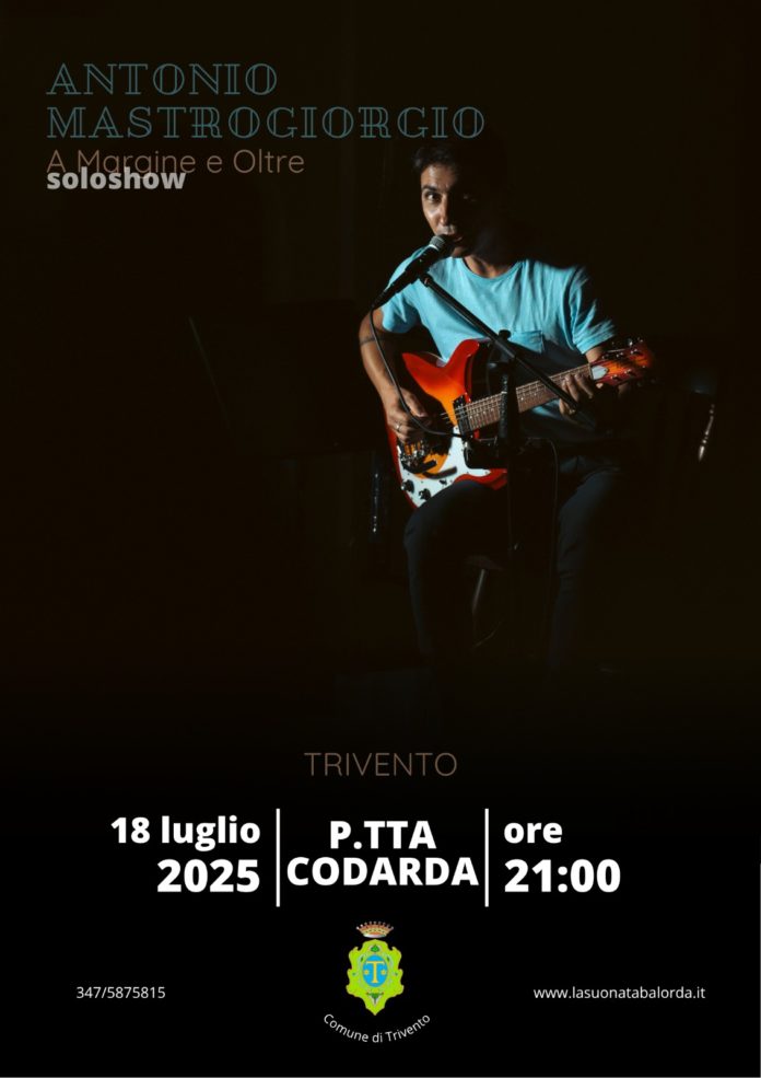 Arriva nel centro storico di Trivento lo spettacolo di Antonio Mastrogiorgio “A margine e oltre soloshow”
