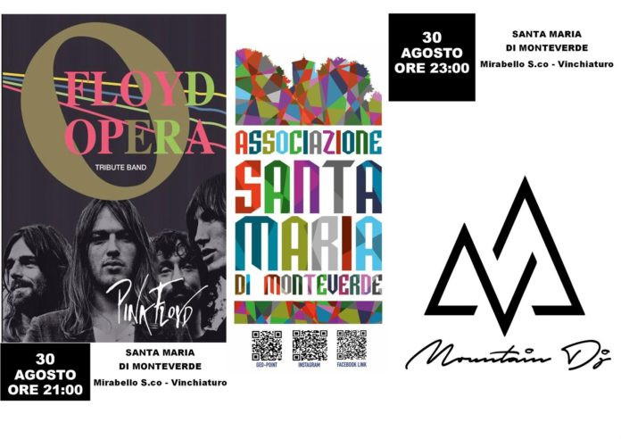 Santa Maria di Monteverde, weekend di festa con il tributo ai Pink Floyd