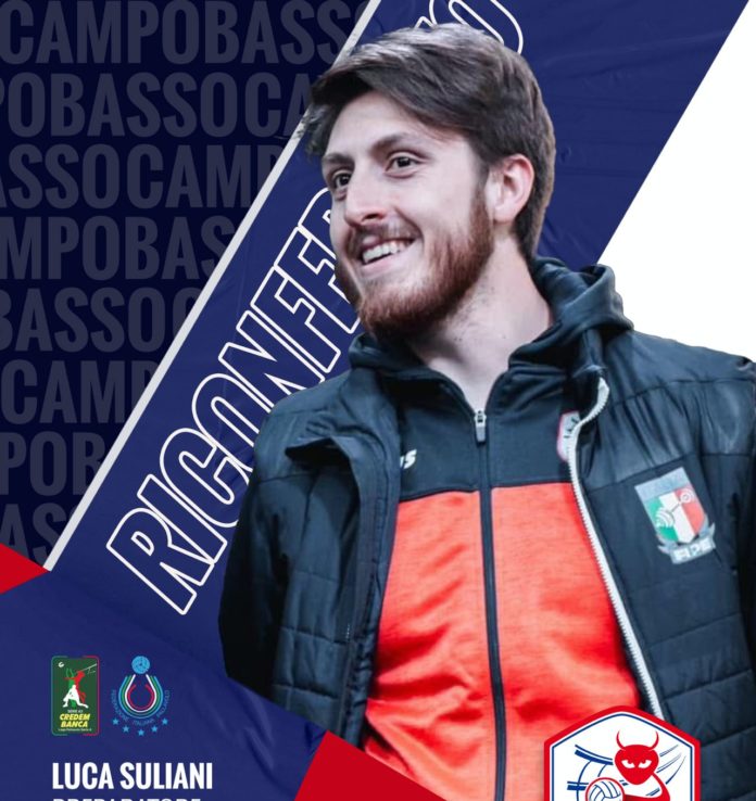 Volley, A3, EnergyTime Spike Devils, Suliani confermato preparatore. Per il professionista campobassano un’estate vissuta in azzurro