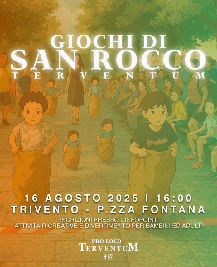 La Pro loco Terventum ripropone i tradizionali “Giochi di San Rocco”