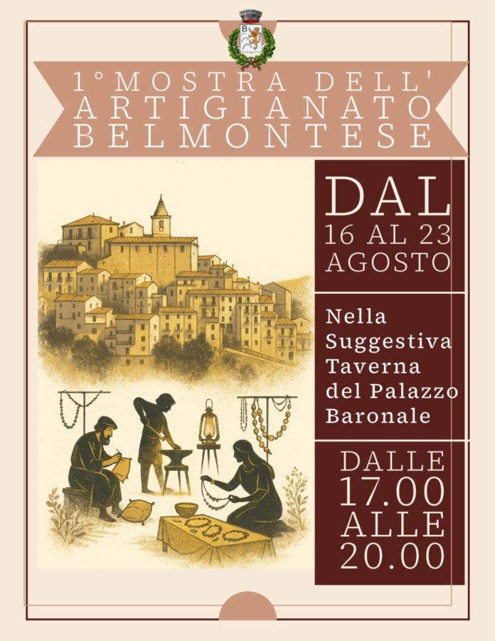 Belmonte del Sannio, fino al 23 agosto la prima Mostra dell’Artigianato belmontese