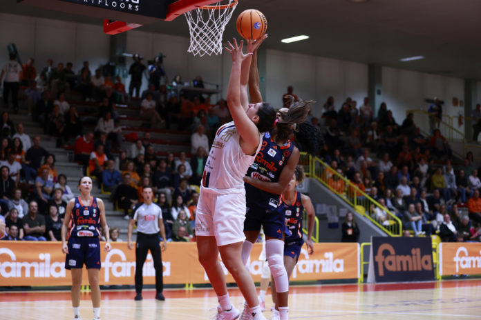 Basket, Supercoppa, la Molisana Magnolia, diversi segnali di crescita nel match contro Schio. Sabatelli: «Segnali di grande energia in difesa. In attacco ancora poca fluidità»