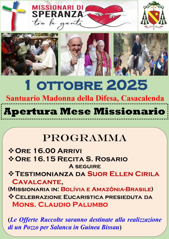Apertura del mese missionario alla Madonna della Difesa