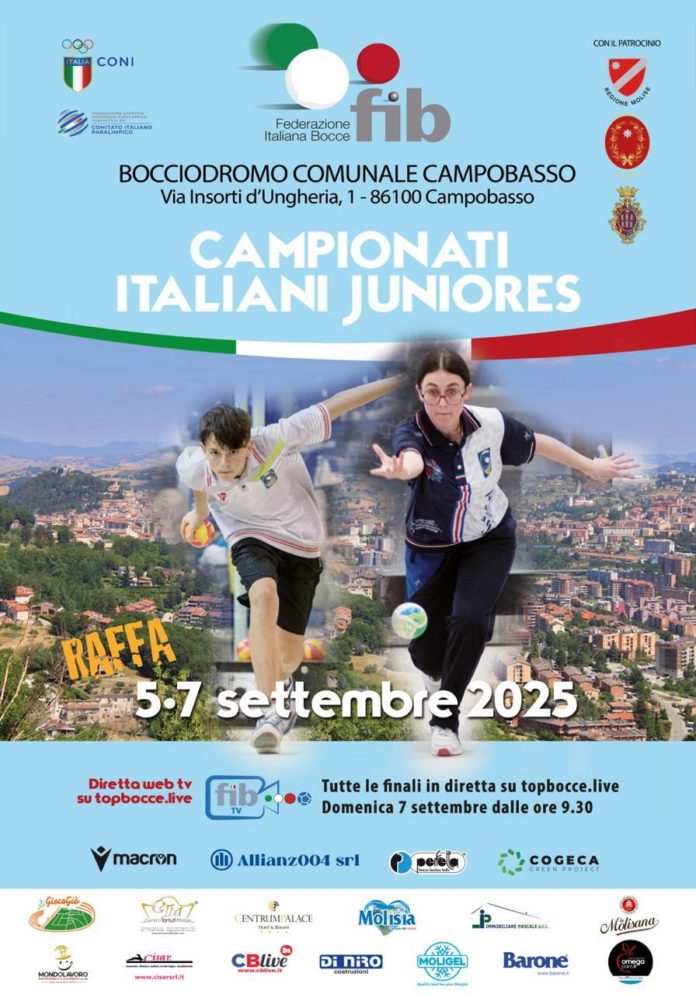 Bocce, Campobasso capitale dei giovani talenti delle bocce: conto alla rovescia per i Campionati Italiani Juniores 2025