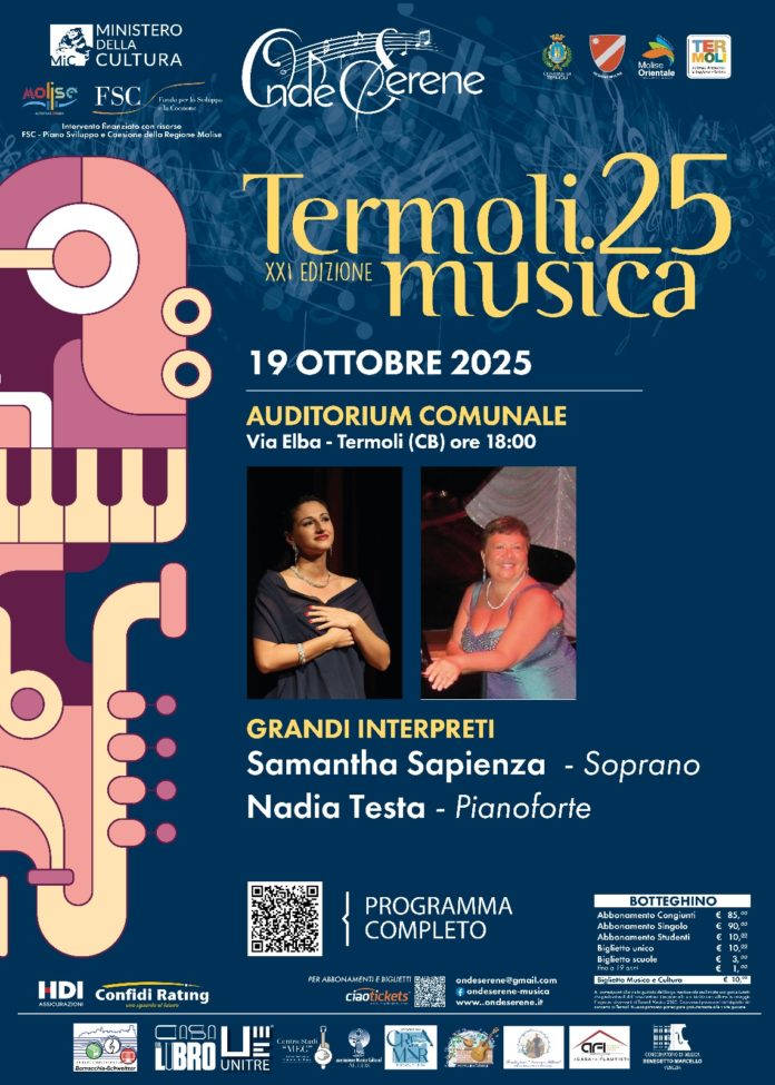Termoli Musica 25: Tacer Cantando con Samantha Sapienza e Nadia Testa