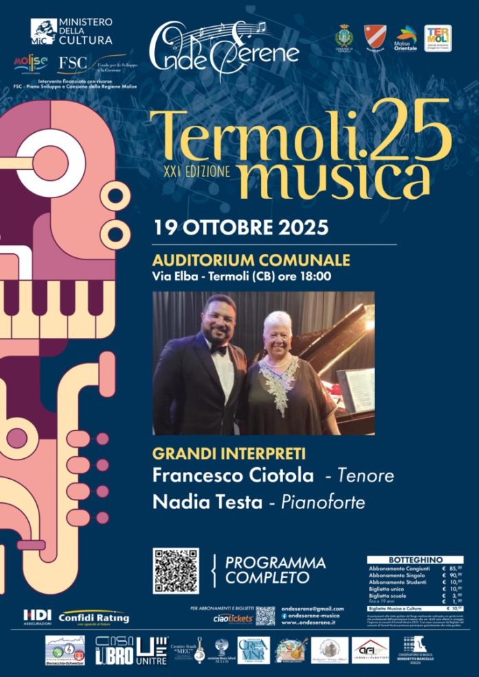 Termoli Musica 25: il sole nella voce che emozionò il mondo