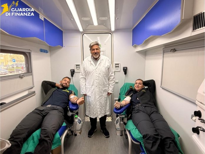 Guardia di Finanza e AVIS insieme per la donazione di sangue a Termoli