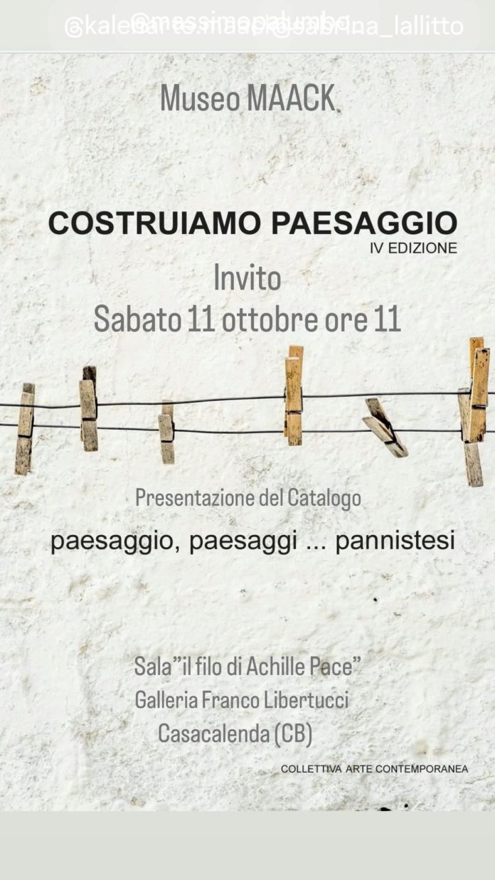 Presentazione del Catalogo “Paesaggio, paesaggi: pannistesi”
