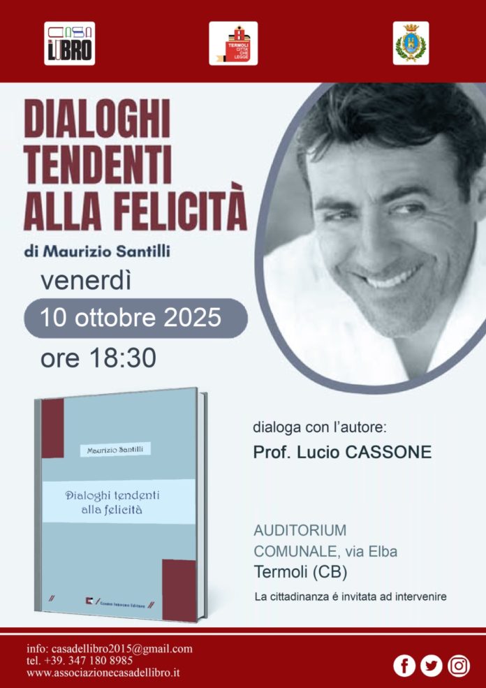 Termoli: presentazione del libro “Dialoghi tendenti alla felicità”