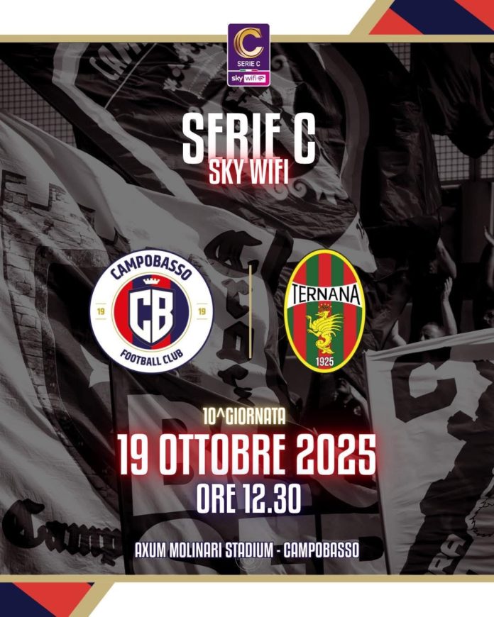 Calcio, Serie C, Campobasso: le ultime dal Molinari in vista della Ternana. Rossoblù Goal, domenica sul canale 18, a partire dalle 12.00