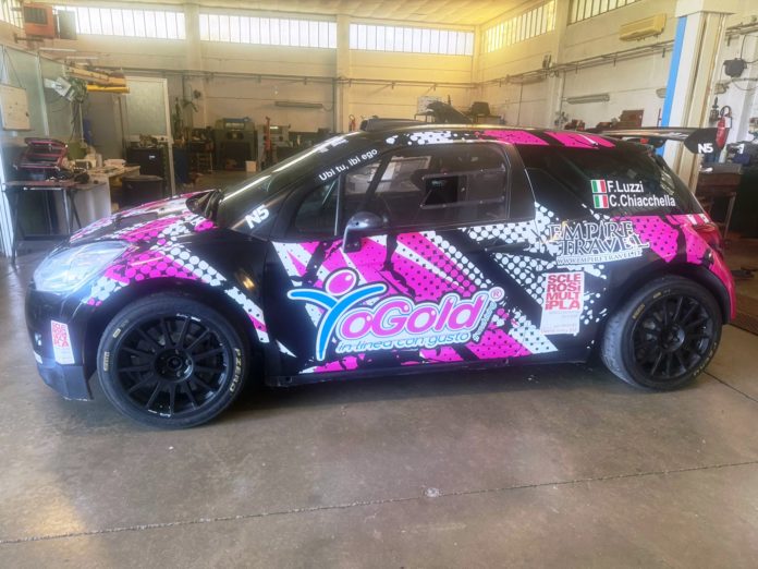Luzzi-Chiacchella al Rally di Pistoia su Citroen DS3 al fianco dell’Aism
