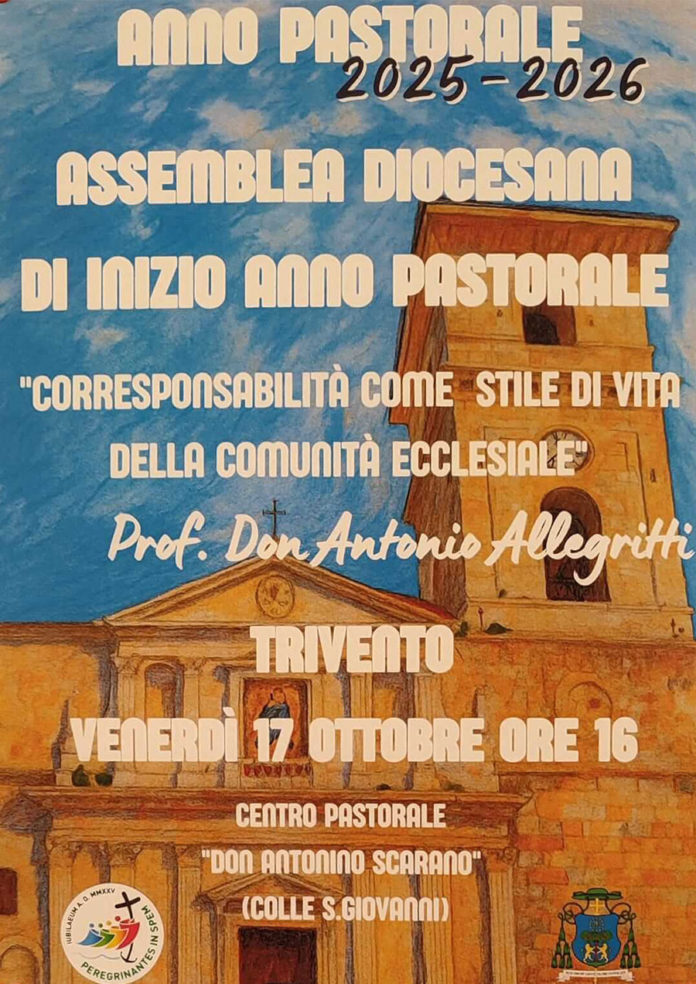 Avvio del nuovo Anno Pastorale, la Diocesi di Trivento propone l’incontro “Corresponsabilità come stile di vita della comunità ecclesiale”
