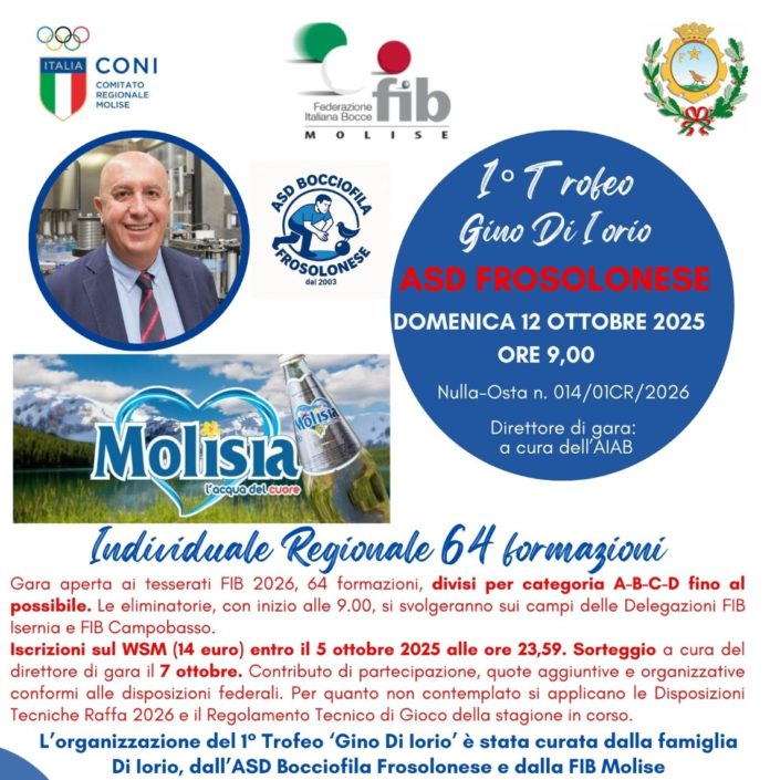 Bocce, cento gli atleti al via del 1° Trofeo “Gino Di Iorio” – Trofeo “Molisia”