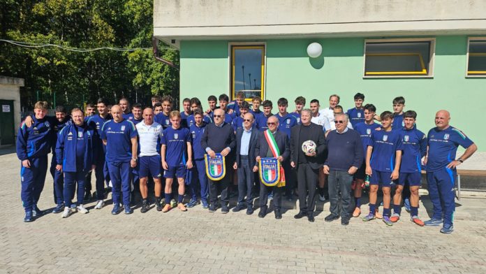 Nazionale di calcio Under 19 in Molise, Roberti incontra calciatori e staff
