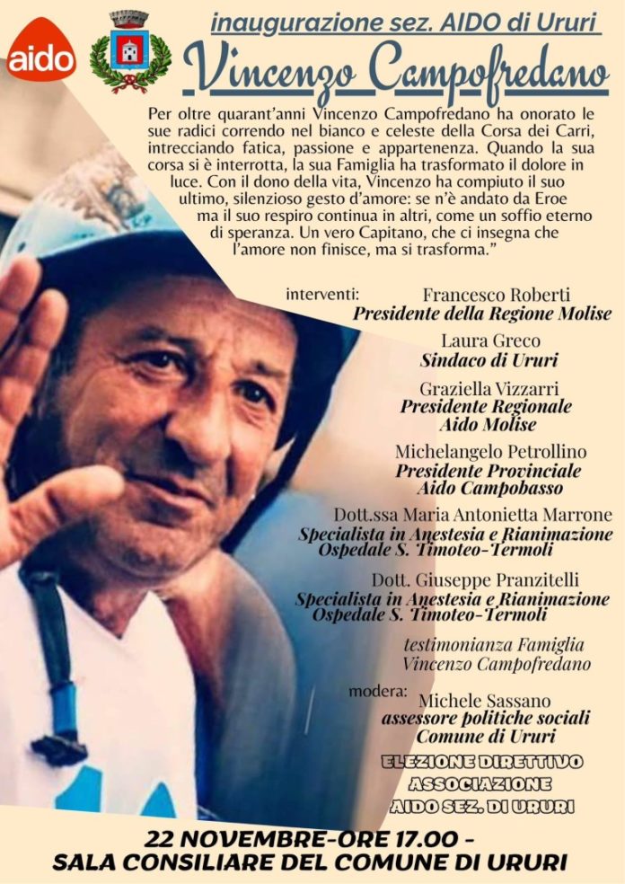 Ururi: inaugurazione sede A.I.D.O.