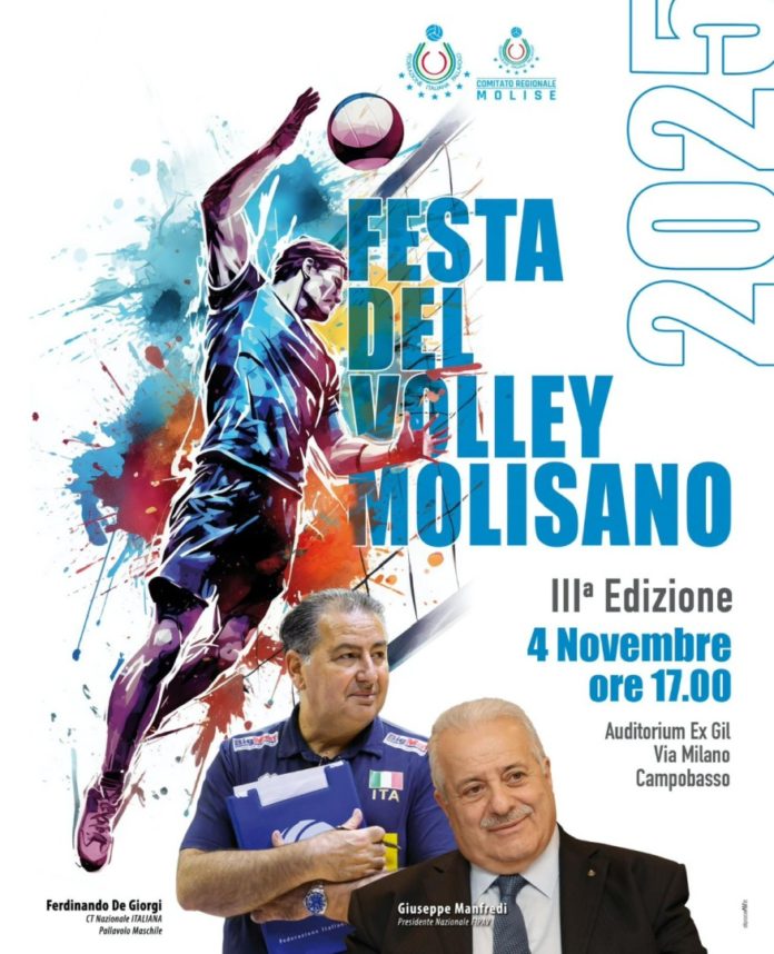 Festa del Volley molisano, martedì De Giorgi e Manfredi a Campobasso