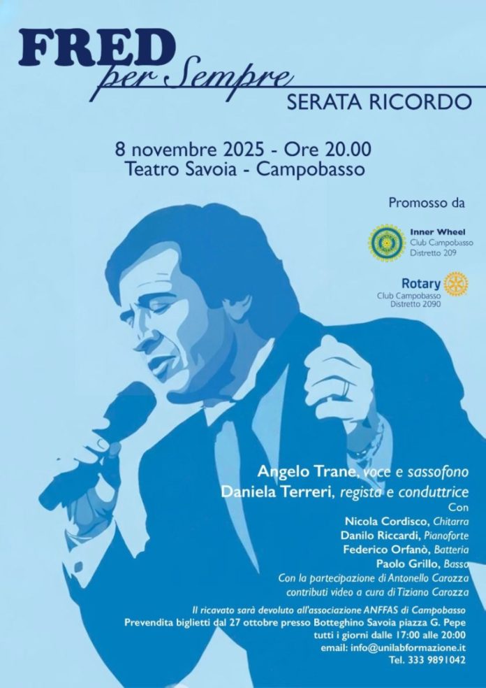 “Fred per sempre”: Campobasso celebra il suo artista più amato