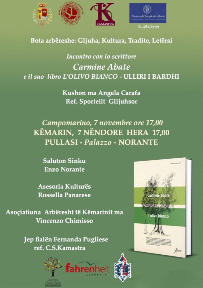 Campomarino: a Palazzo Norante presentazione del libro di Carmine Abate